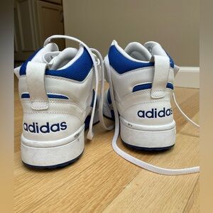 Size 10 - adidas Postmove Mid White Royal Blue